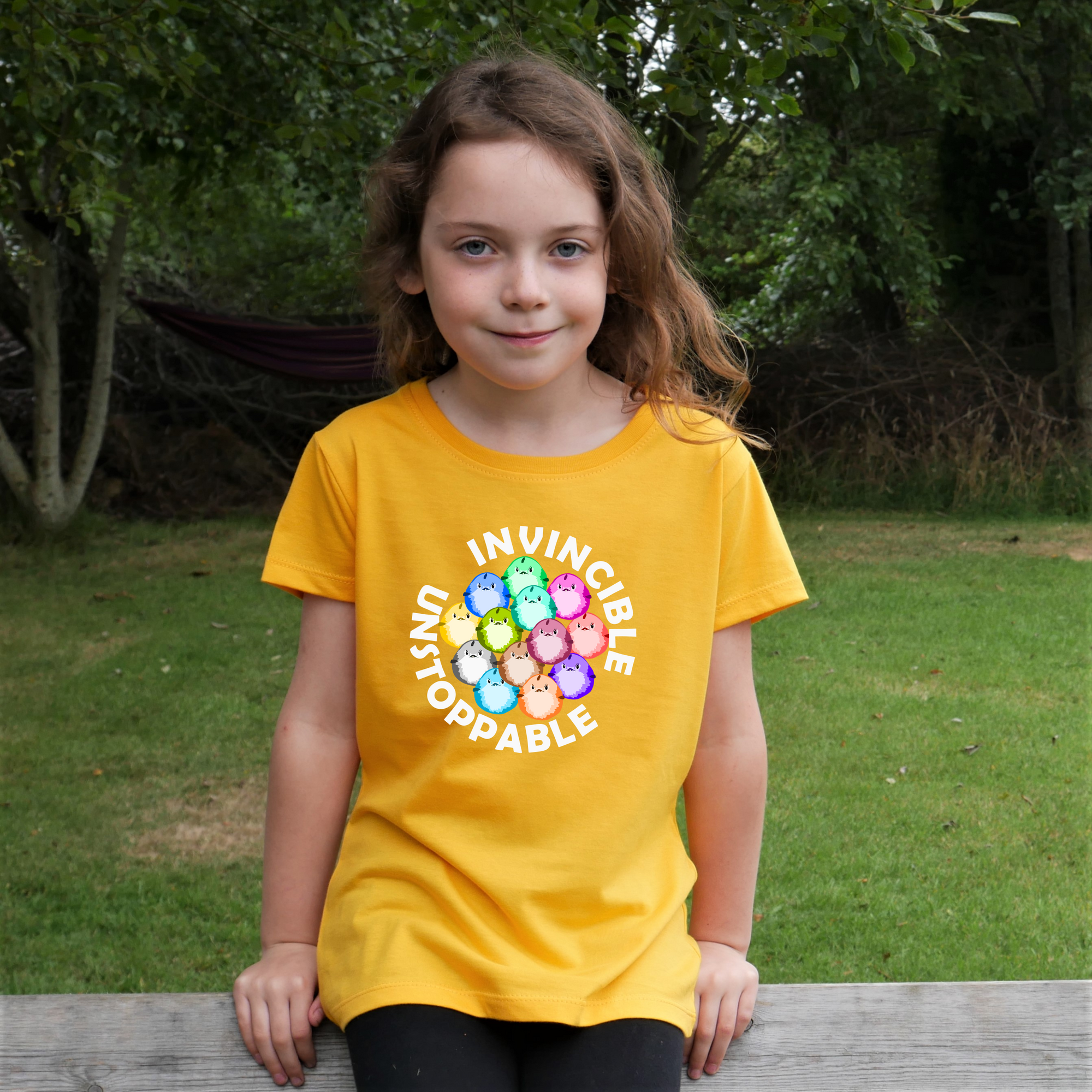 Invincible Unstoppable Organic Cotton Girls T-Shirt