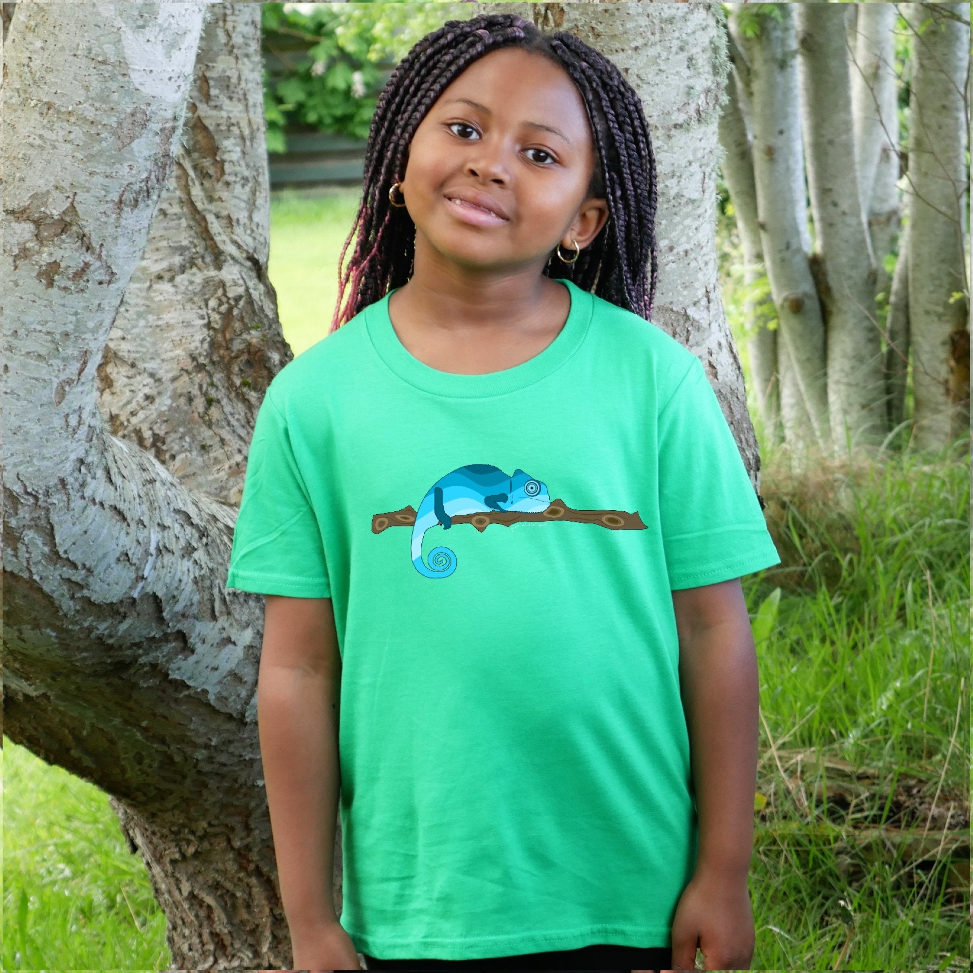 Chameleon - Unisex Kids T-Shirt - Scarf Monkey