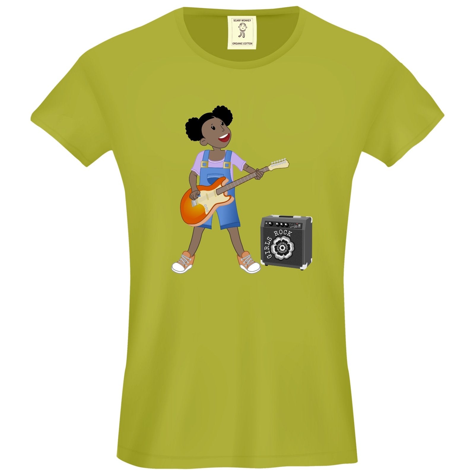 Girls Rock! Serena Organic Cotton Girls T-Shirt - Scarf Monkey