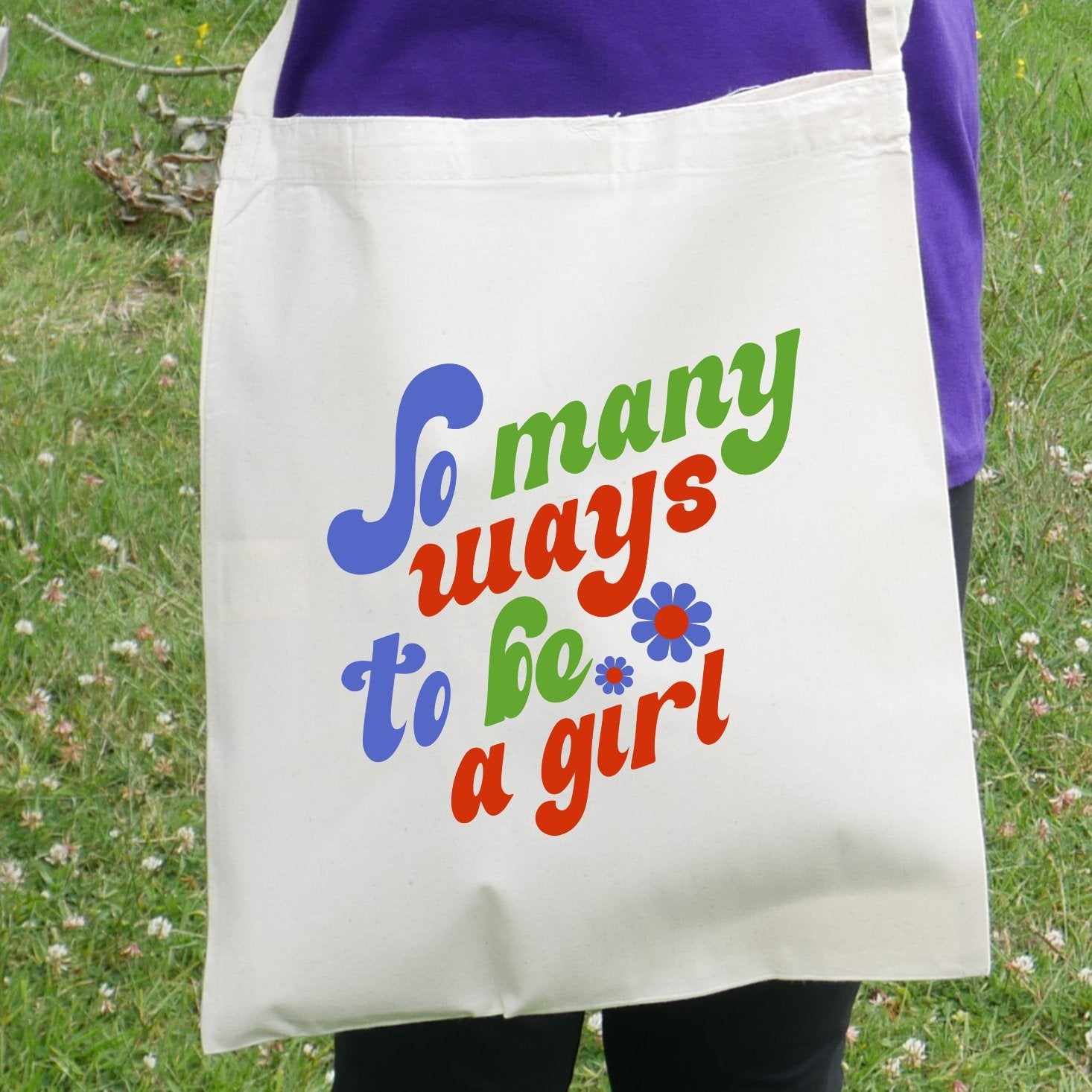 Many Ways to be a Girl Organic Cotton Tote Bag - Scarf Monkey