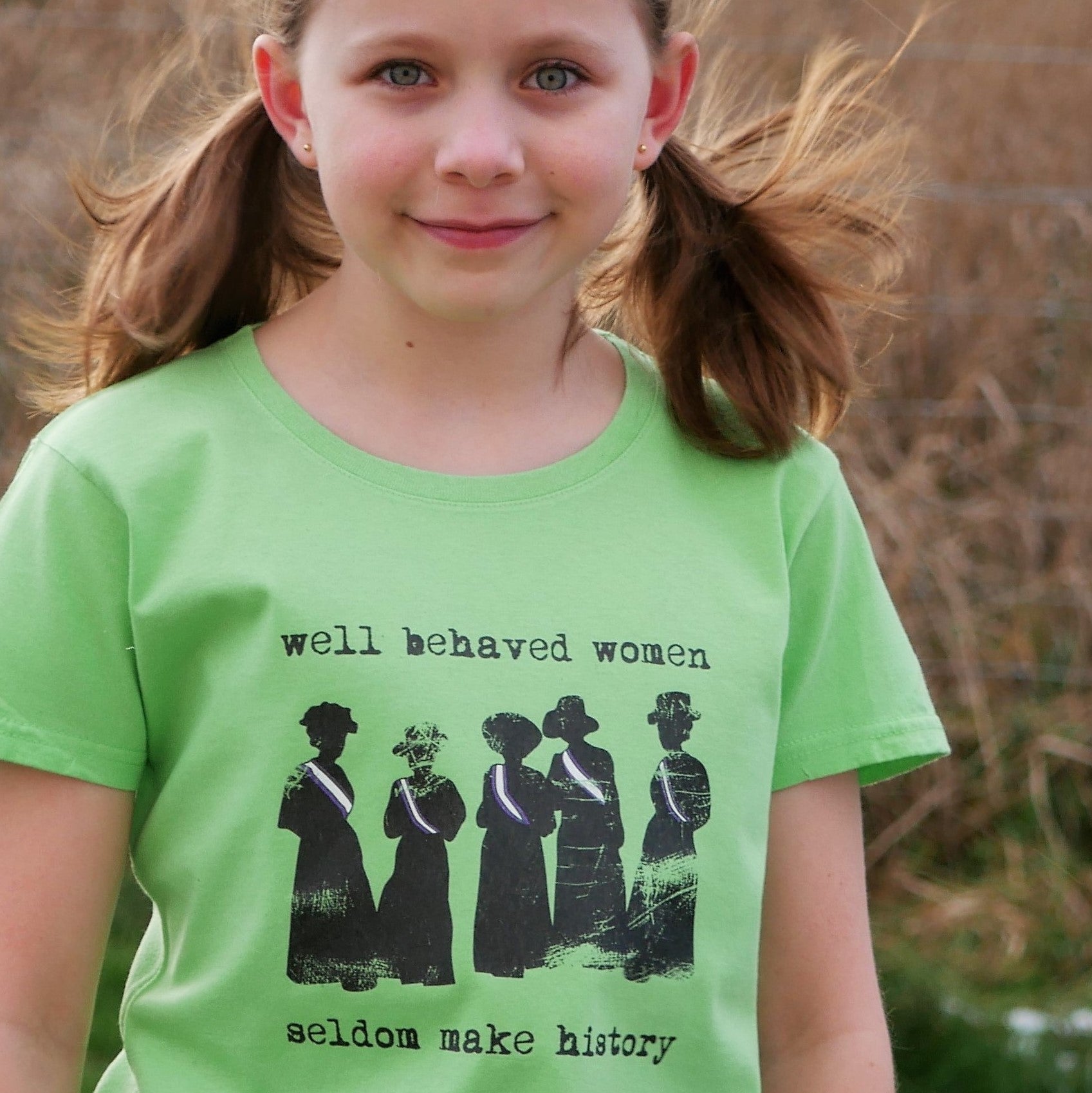 Suffragettes Organic Cotton Girls T-Shirt