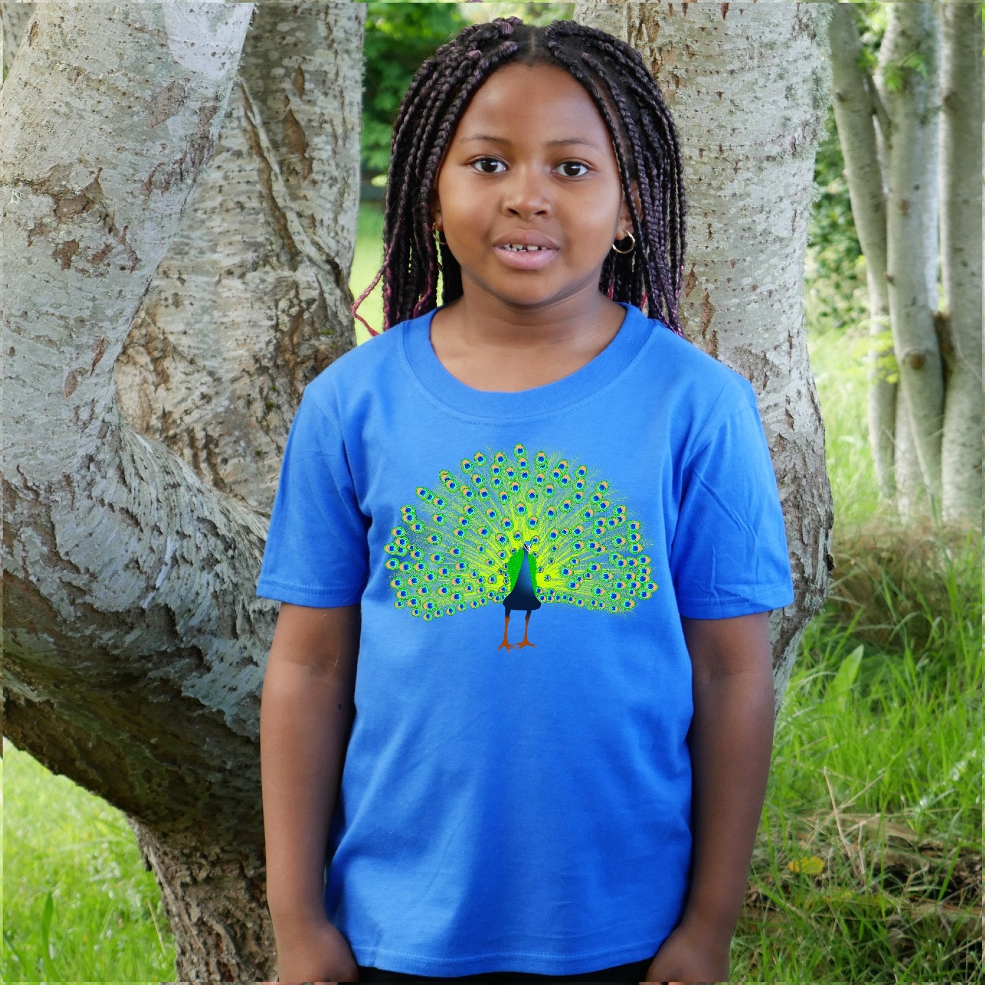 Confidence is King (Peacock) - Unisex Kids T-Shirt - Scarf Monkey