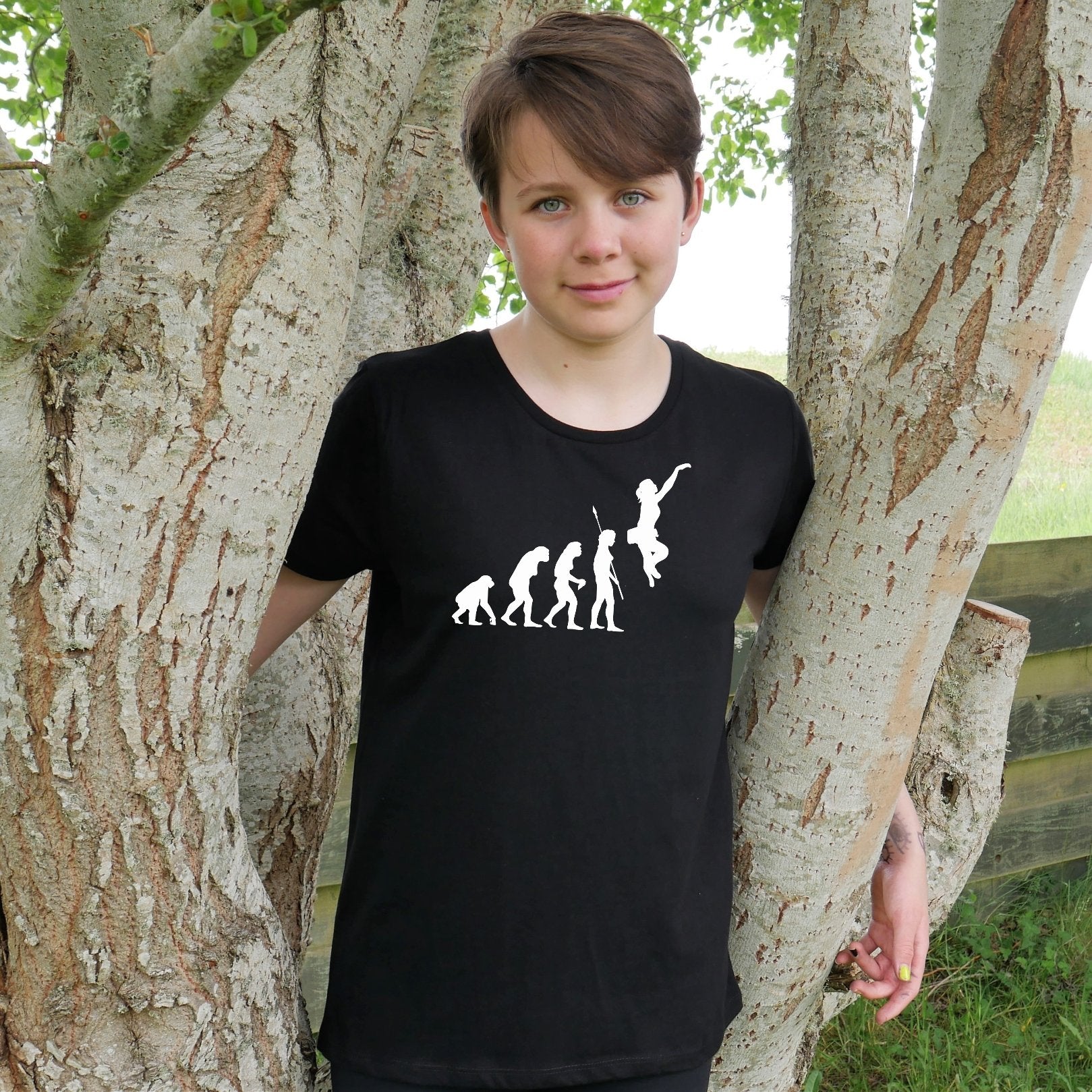 Evolution of Climbing T-Shirt for Teens/Adults - Scarf Monkey