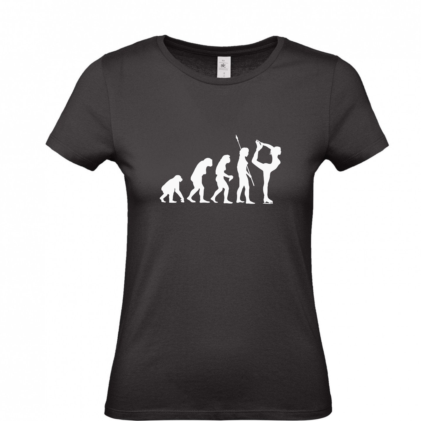 Evolution of ICE skating T-Shirt for Teens/Adults - Scarf Monkey