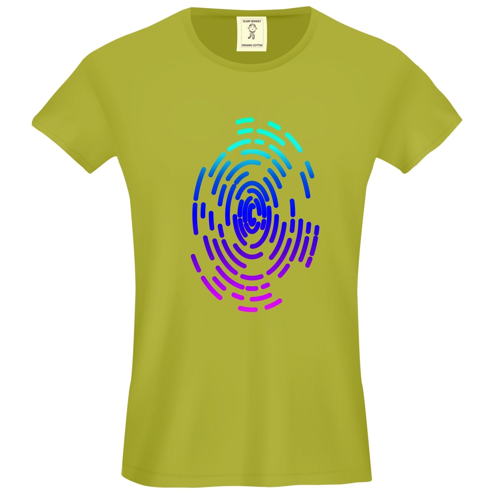 Fingerprint Organic Cotton Girls T-Shirt - Scarf Monkey