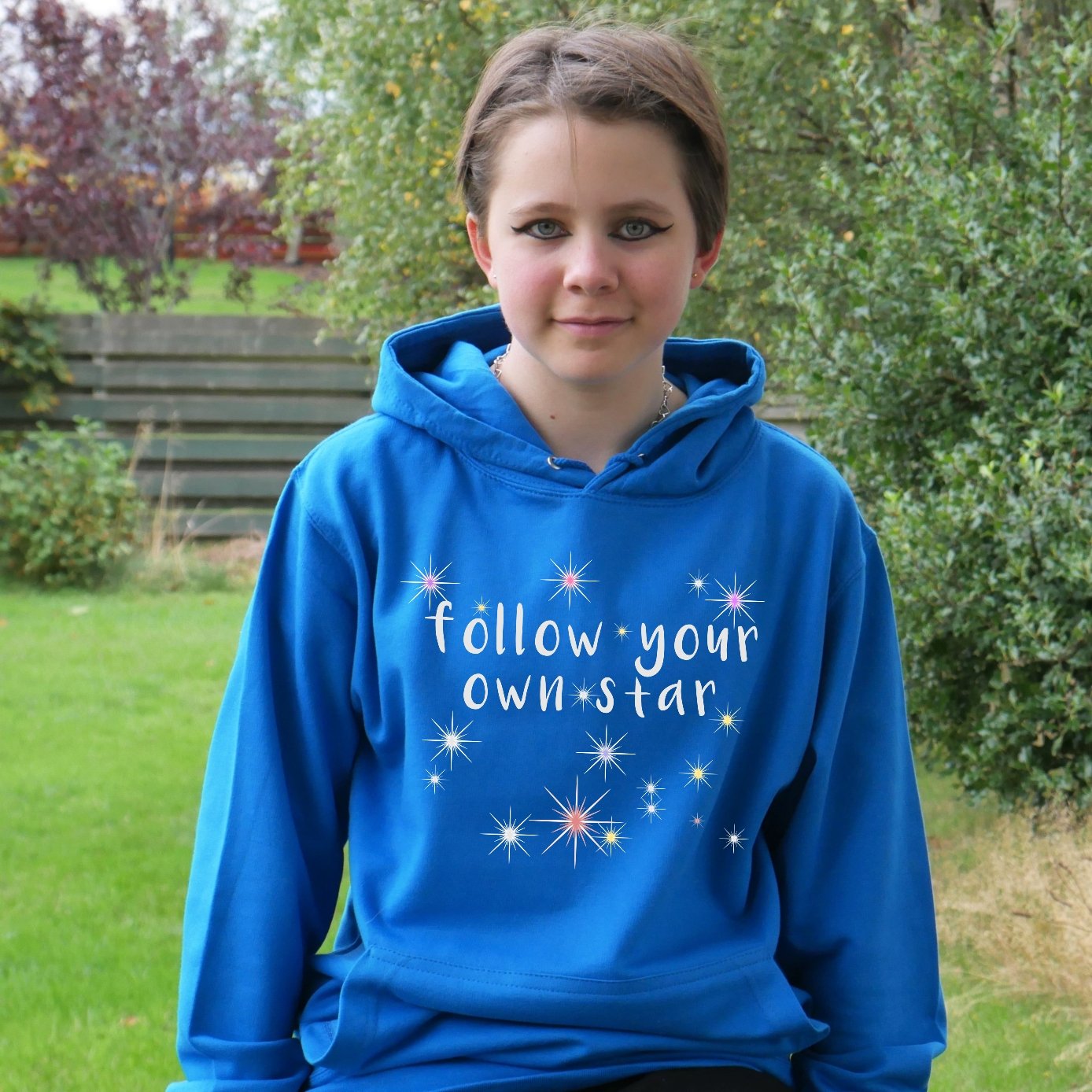 Follow Your Own Star - Teens/Adult Hoodie - Scarf Monkey