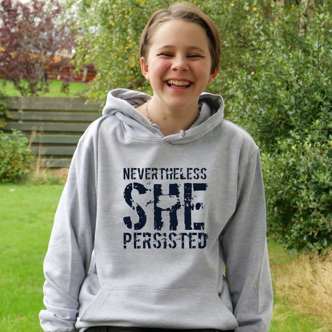 Nevertheless She Persisted - Hoodie for Teens/Adults - Scarf Monkey