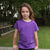 Purple Organic Cotton Made in Britain Girls T-Shirt - Scarf Monkey