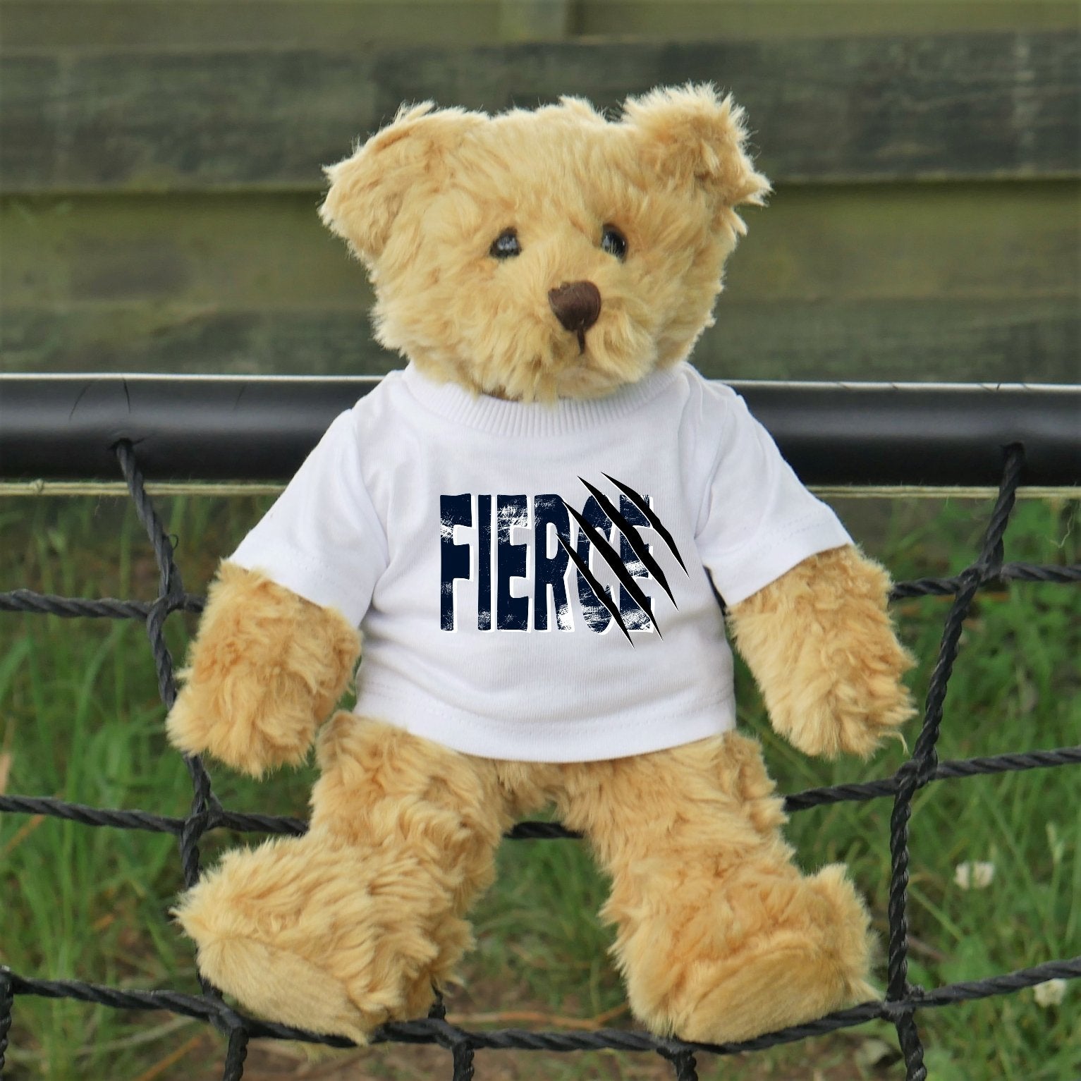Teddy Bear in Fierce T-Shirt - Scarf Monkey