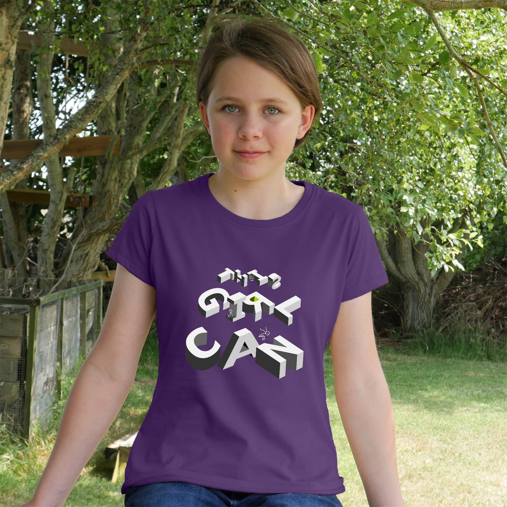 This Girl Can Parkour Organic Cotton Girls T-Shirt - Scarf Monkey